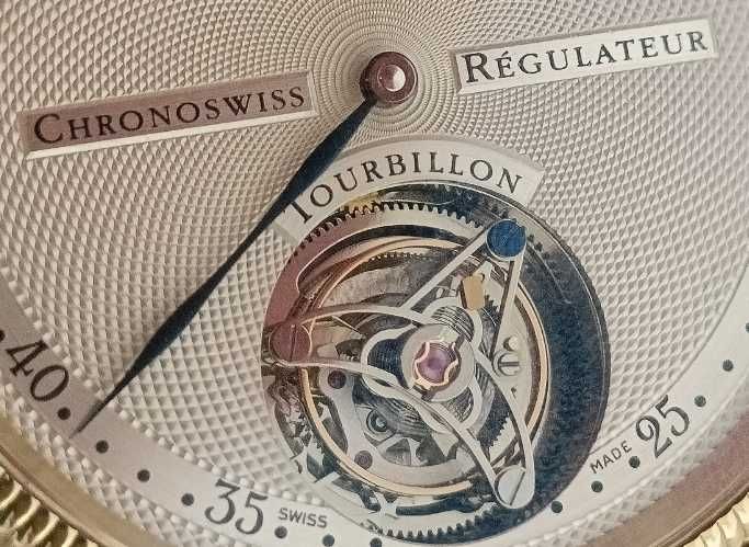 Chronoswiss Régulateur Tourbillon CH3121. Złoto 18k. Zamiana