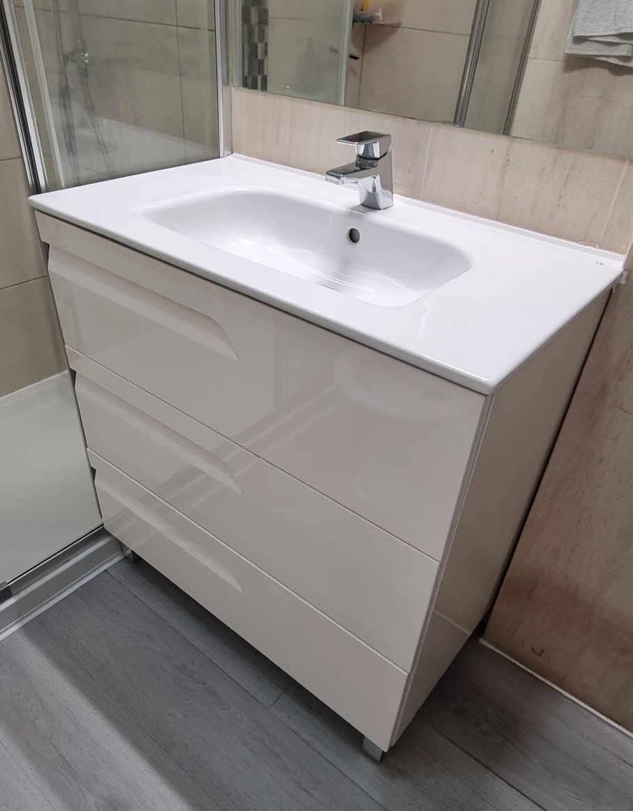 Lavatorio casa banho com móvel 80 cm