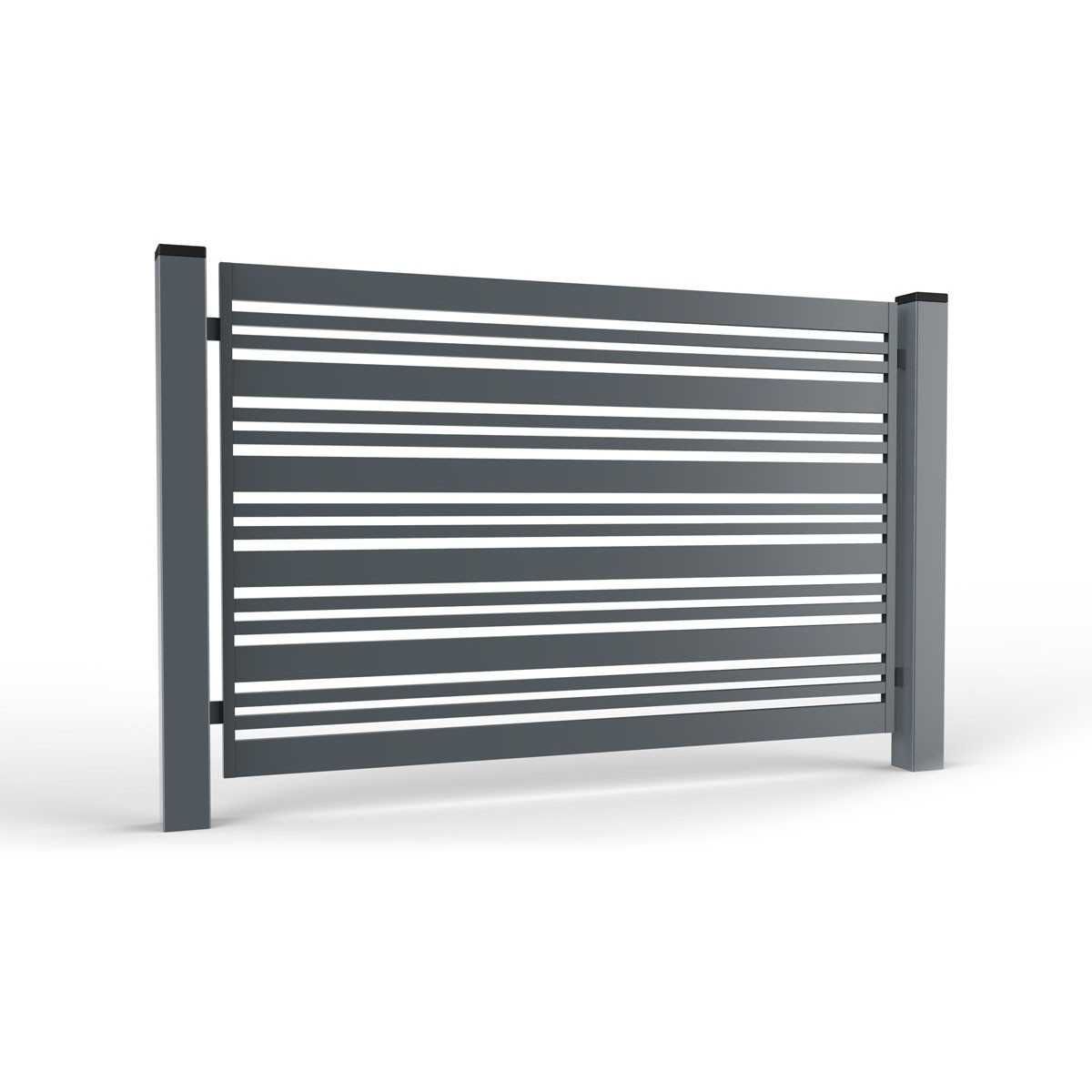 Przęsło metalowe Contrasto palisada ogrodzenie palisadowe bramy
