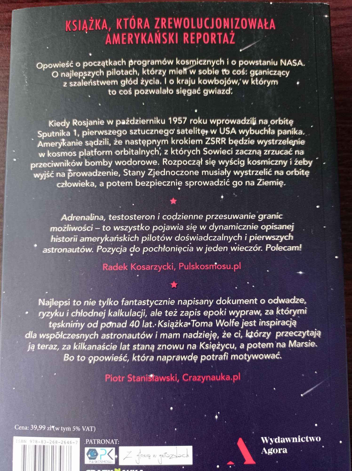 Nowa książka "Najlepsi kowboje, którzy polecieli w kosmos" Tom Wolfe