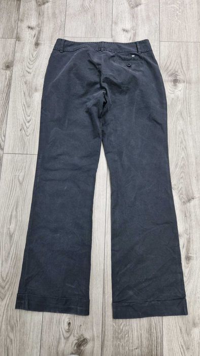 Czarne spodnie proste szerokie nogawki Tommy Hilfiger 38/M bawełna