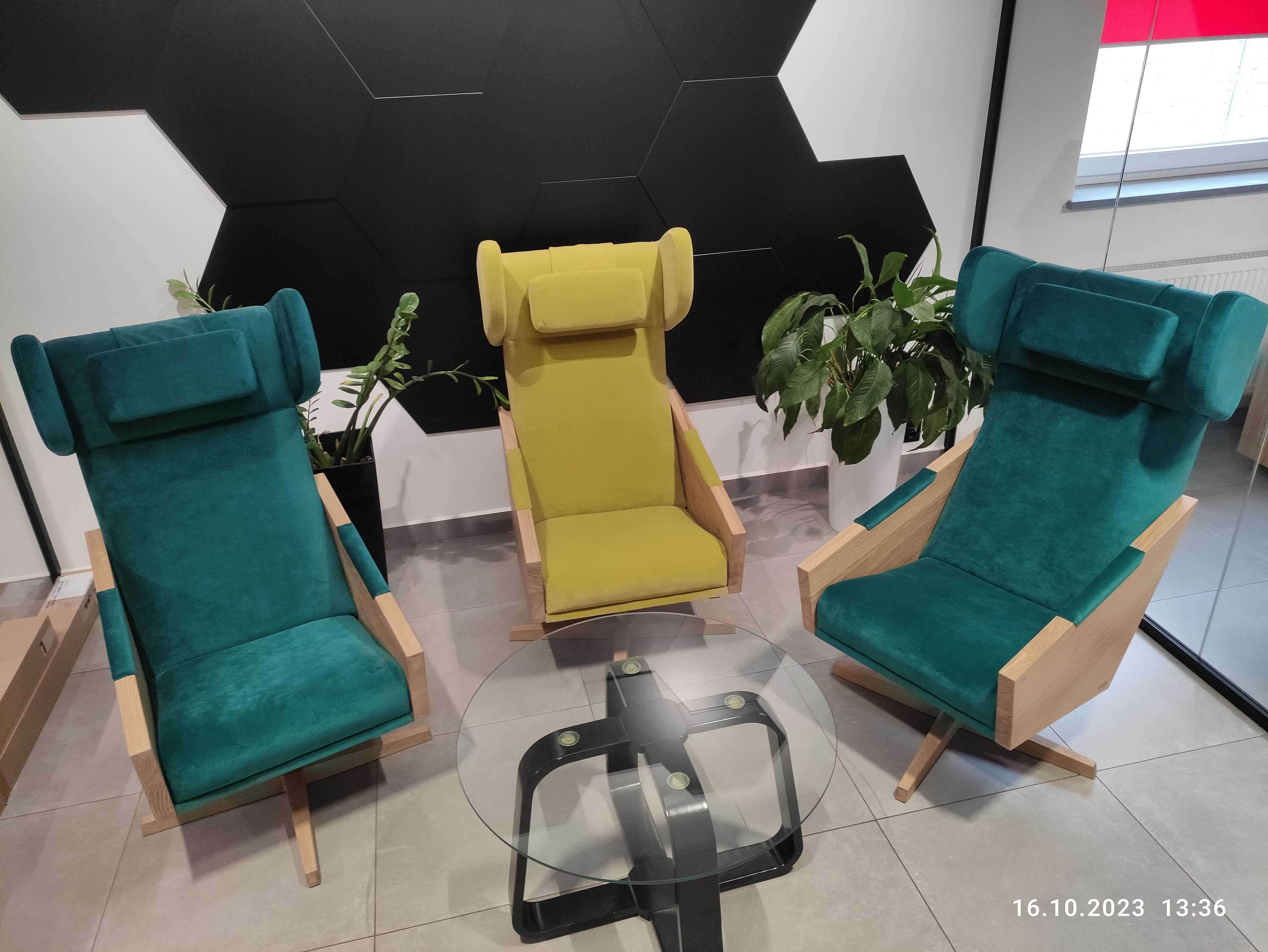 obrotowy fotel USZAK dębowy polski design SKANDYNAWSKI
VINTAGE