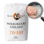 Mikrokulki szklane 70 - 110 µm 25kg, kulki, szkiełko do piaskarki