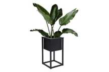 Kwietnik Concove loft 40 cm czarny