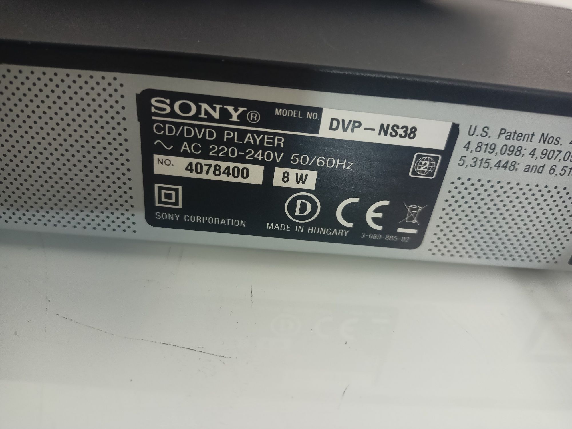 Sony odtwarzacz DVD