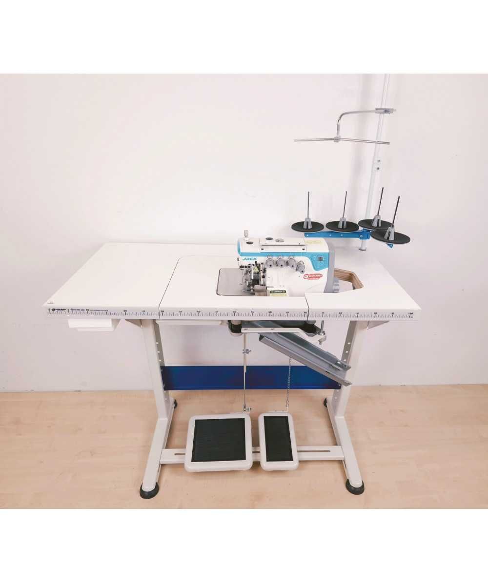Profesjonalny, szwalniczy owerlok overlock 4-nitkowy Jack E4S-4 2 igły