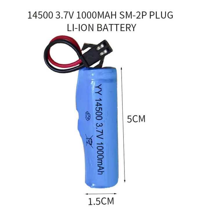 Аккумулятор 3,7 V В 1000mAh АА Li-Ion для детских игрушек тип 14500