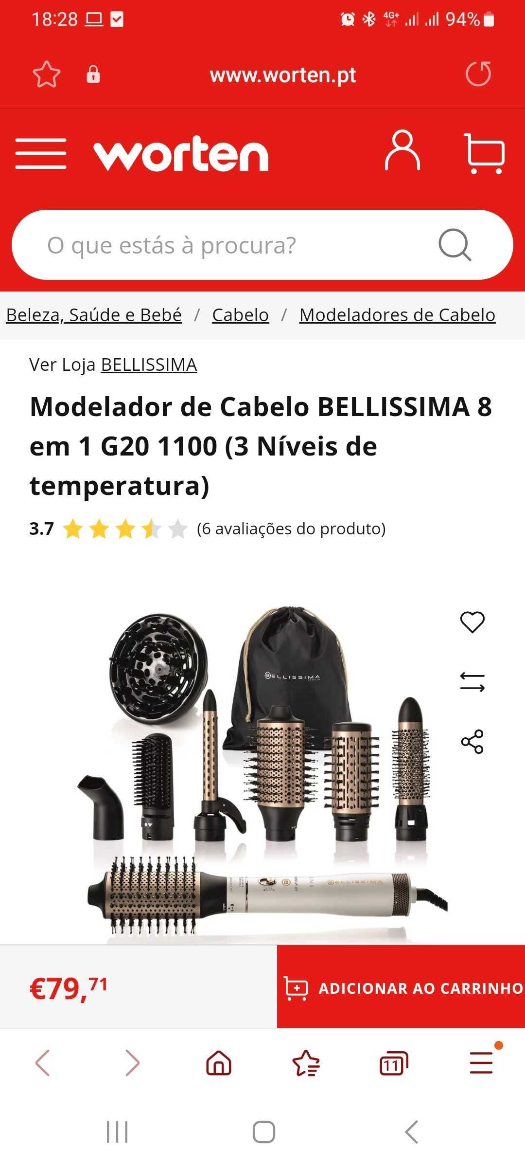 Alisador (prancha) + modelador cabelo belissima