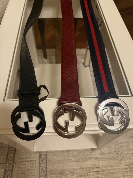 Gucci оригинал. Ремень мужской. Натур. кожа.Цена за один. Б/у.