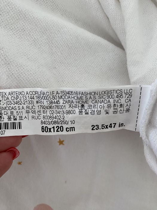 Protetor colchão para berço da Zara Home