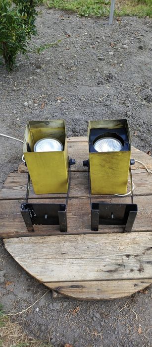 Lampy reflektory WZOśw typ b-3048 PRL Retro art deco vintage.