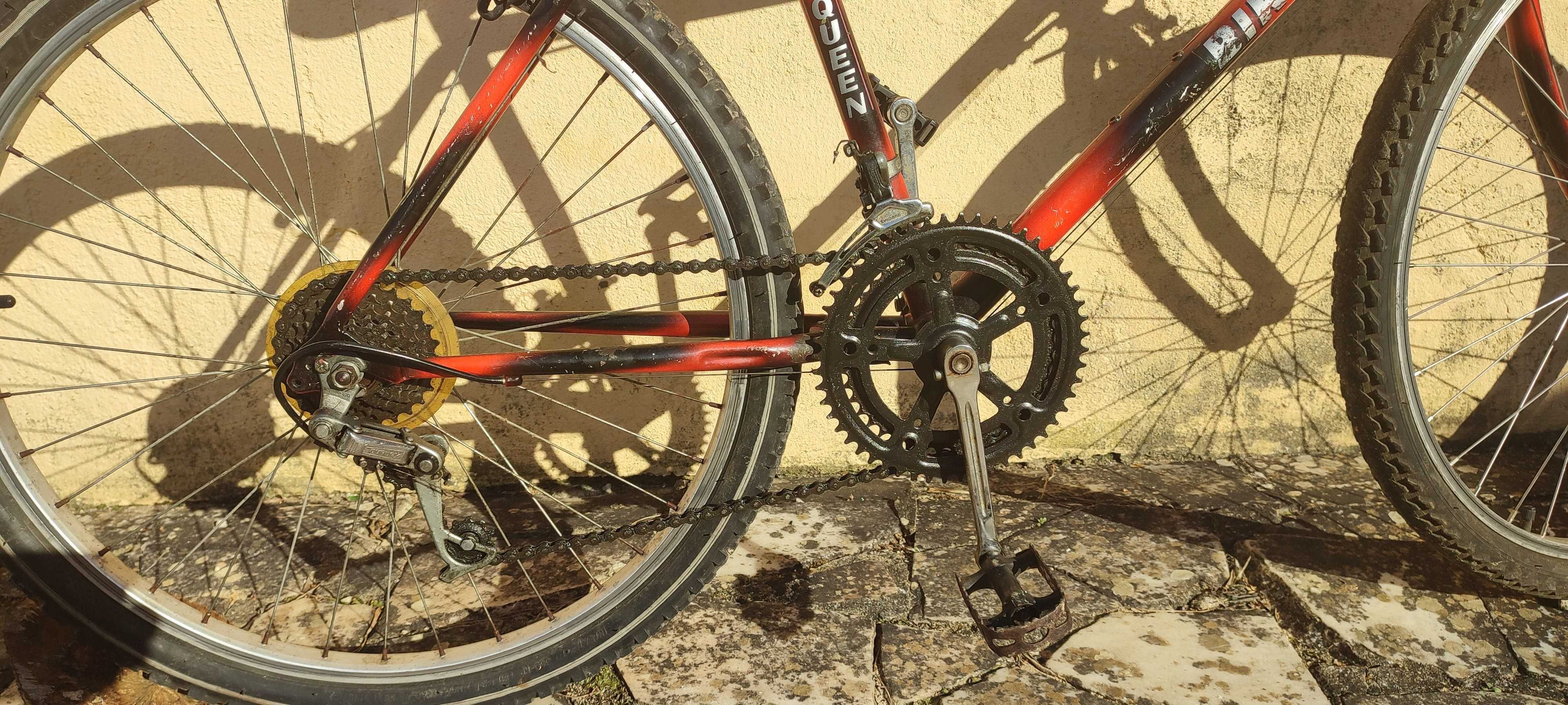 Bicicleta, rodas 26 polg., 12 mudanças Shimano