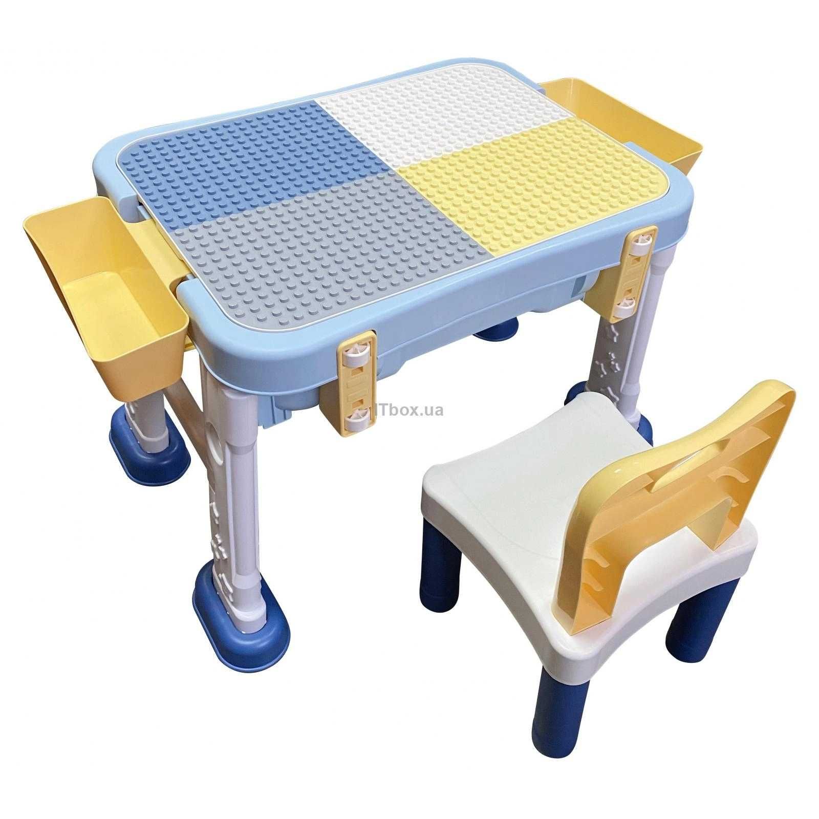 Дитячий стіл Microlab Toys Ігровий Lego-Центр + 1 стілець