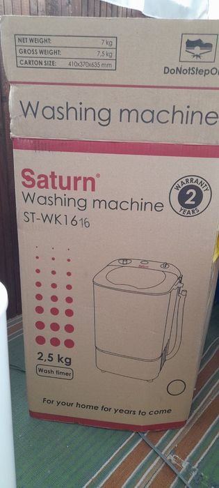 Пральна машина Saturn полуавтомат. Користувалася нею один раз.