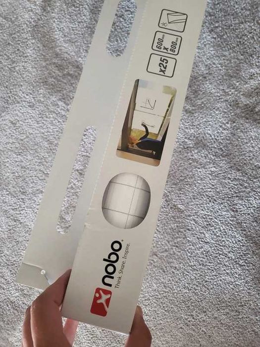 Folhas de quadro branco instantâneo NOBO (25 unidades)