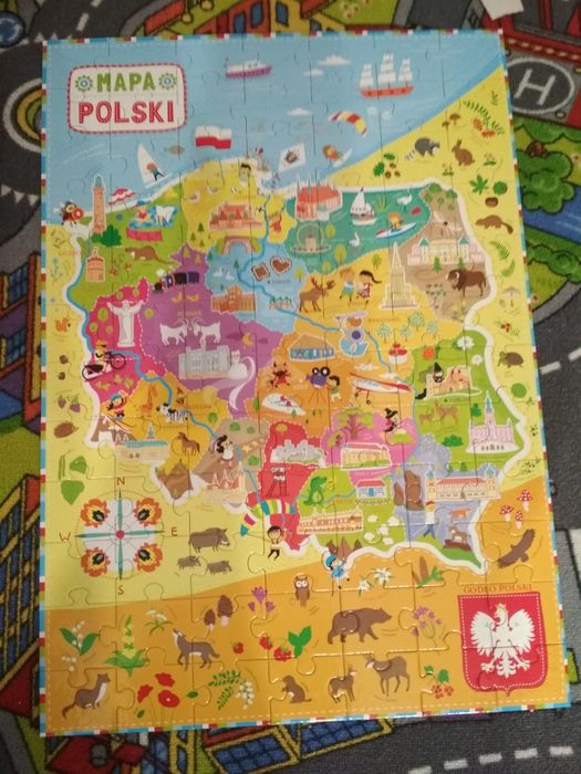 Puzzle Polska dla dzieci