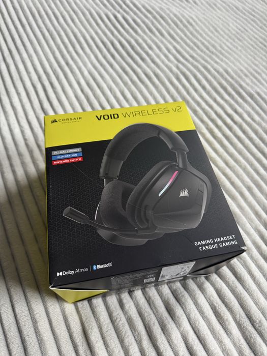 Corsair Void Wireless 2.0 Carbon słuchawki gamingowe nowe okazja!