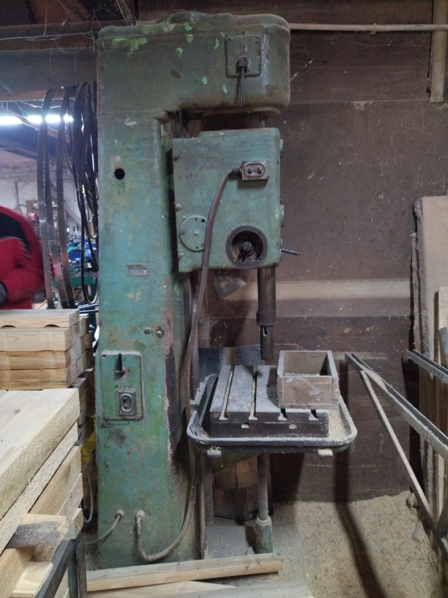 Wiertarka WK25 duża porządna maszyna stolarska , tokarskie