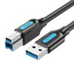Kabel Do Drukarki Usb 3.0 A Do B Vention Coobf 2A 1M Czarny Pvc