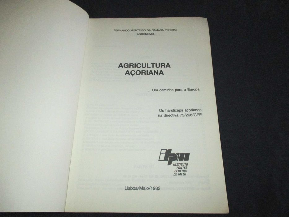 Livro Agricultura Açoreana um caminho para a Europa