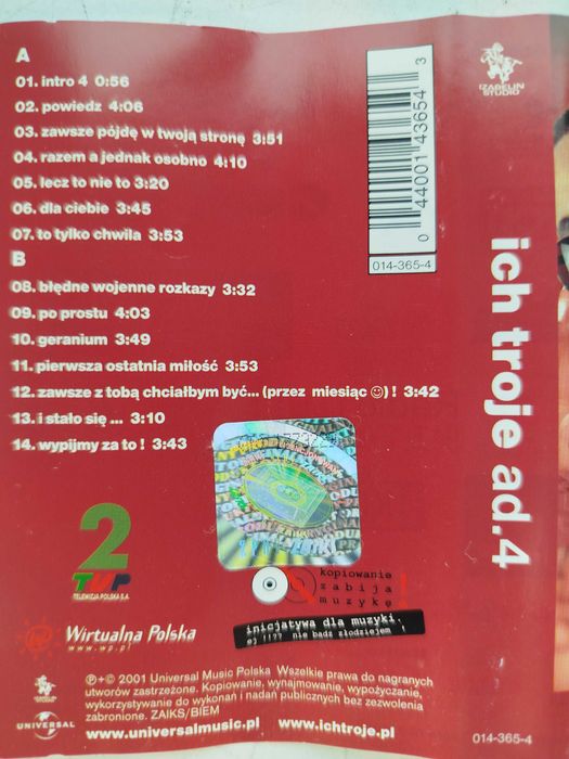 Ich Troje ad. 4 kaseta Izabelin 2001 disco polo
