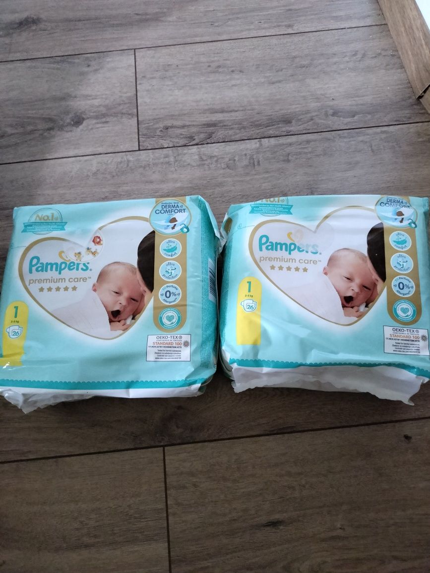 2 x Pampers premium care 1