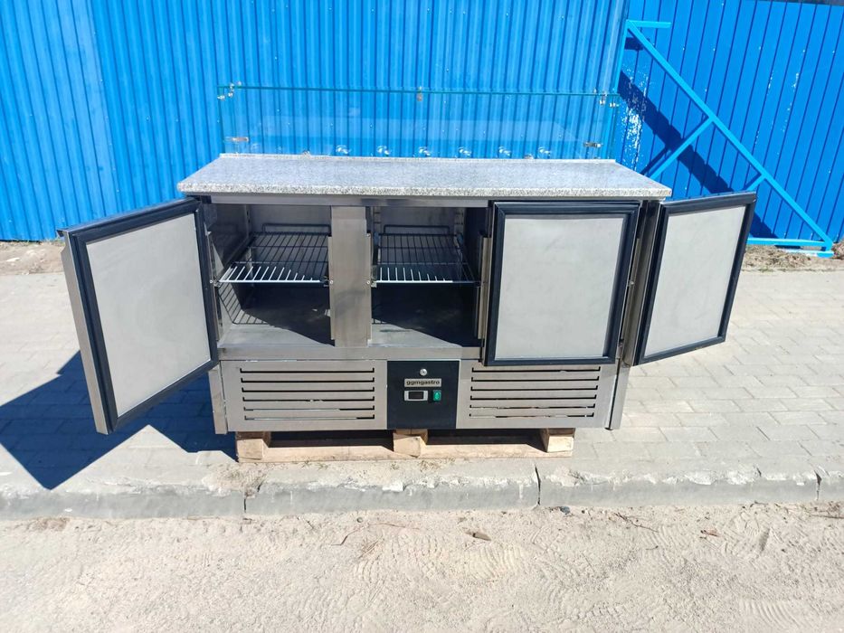 Lada chłodnicza sałatkowa 1,36 x 0,7 m [SAG147OG GGMGASTRO]