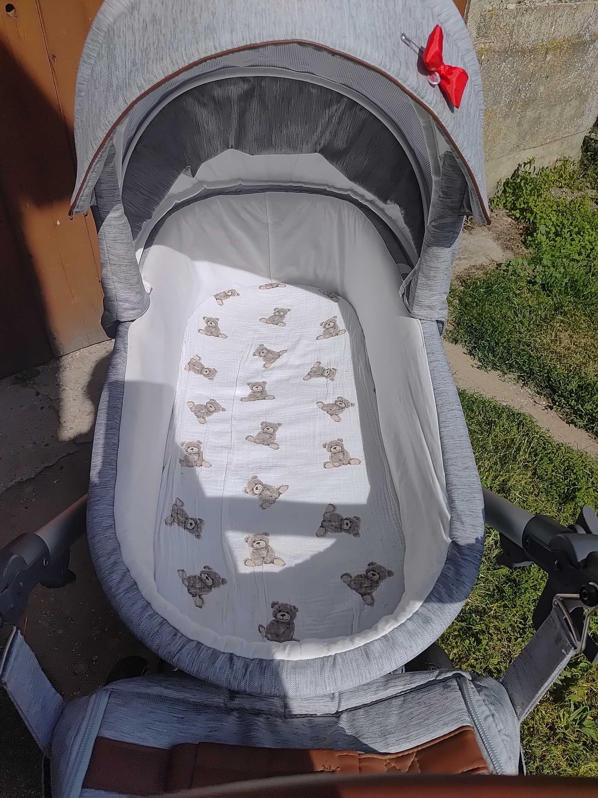Wózek 2w1 spacerówka plus gondola bebetto luca