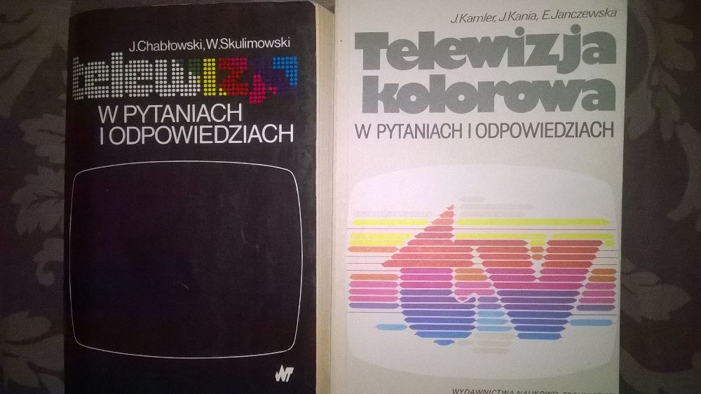 Książki o tematyce -- mechanika samochodowa   i telewizja w pytaniach