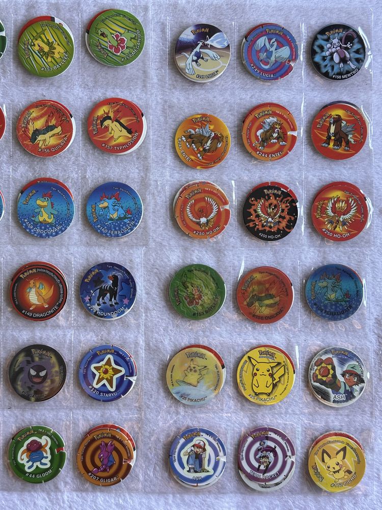 Pokemon tazos, tazos 2, tazos attack 2, tazos 3, voatazos, league.