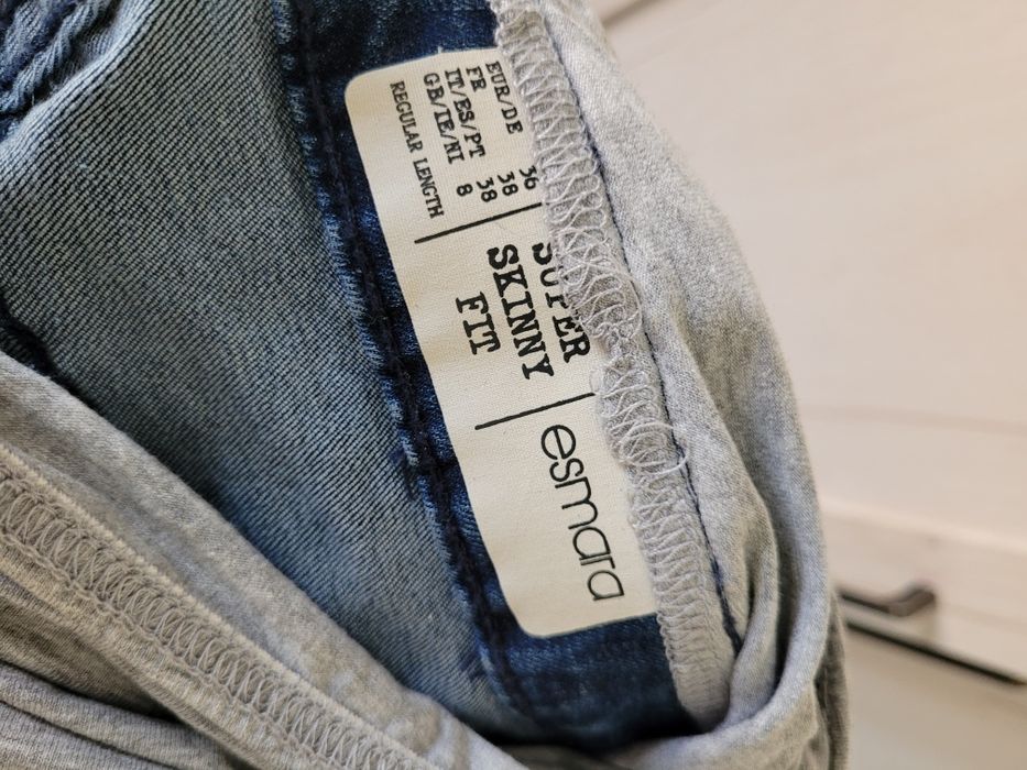 Jeansy ciążowe Esmara, rozm. 36; spodnie ciążowe; Nowe z metką