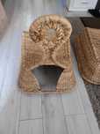 Fotele wiklinowe bujane szer.62cm; gł.68cm; wys.75cm; szer.45 cm