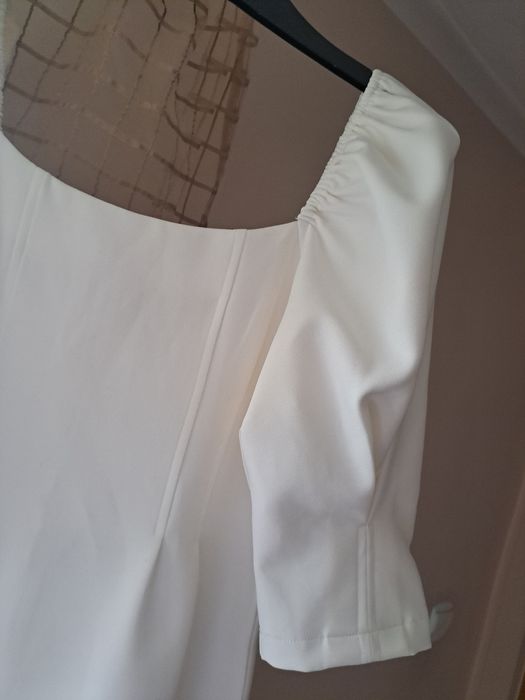 Sukienka damska biala elegancka S