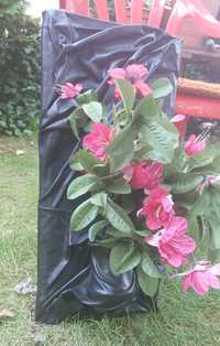 Obraz skórzany na kwiaty wazon