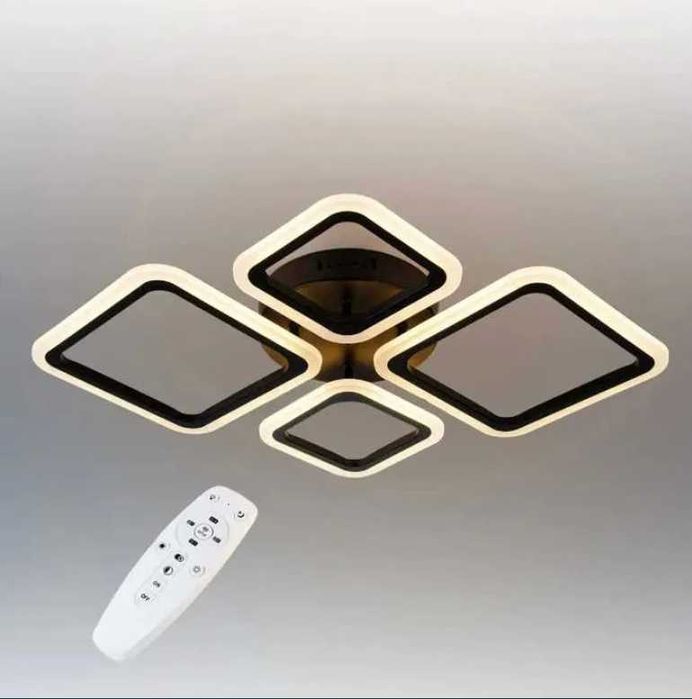 LED люстри, світильники з пультом зі складу! 72W, 59см