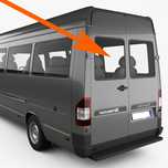 Заднее стекло левая распашонка Mercedes Sprinter Спринтер