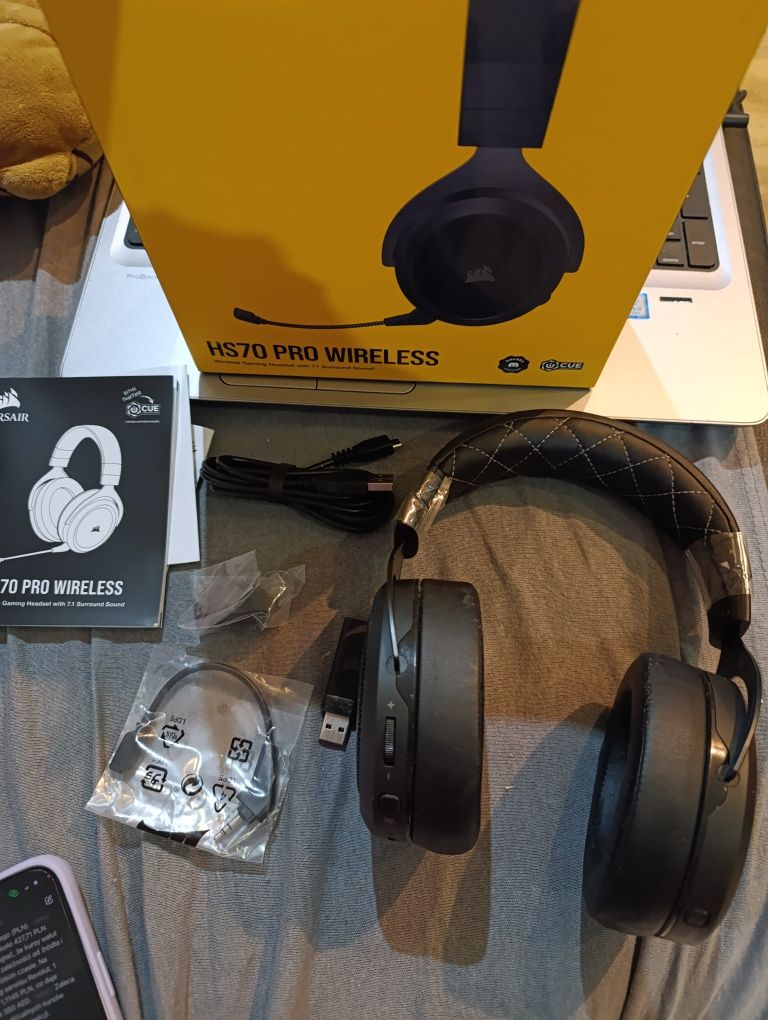 Corsair HS70 Pro Wireless SE Gaming Headset, Czarny