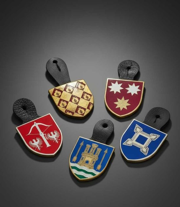 Coleção de 5 Crachás Militares