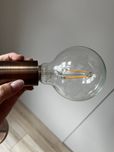 Lampa sufitowa sznur miedziana