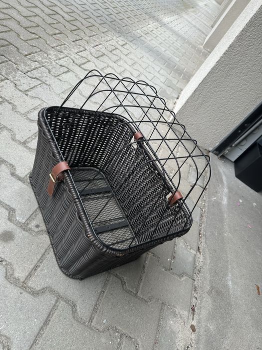 Kosz z wikliny transporter do przewozu Psa Kota koszyk z kratką