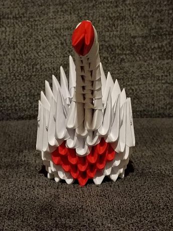 Mini Łabędź Serce Origami Modułowe 3D