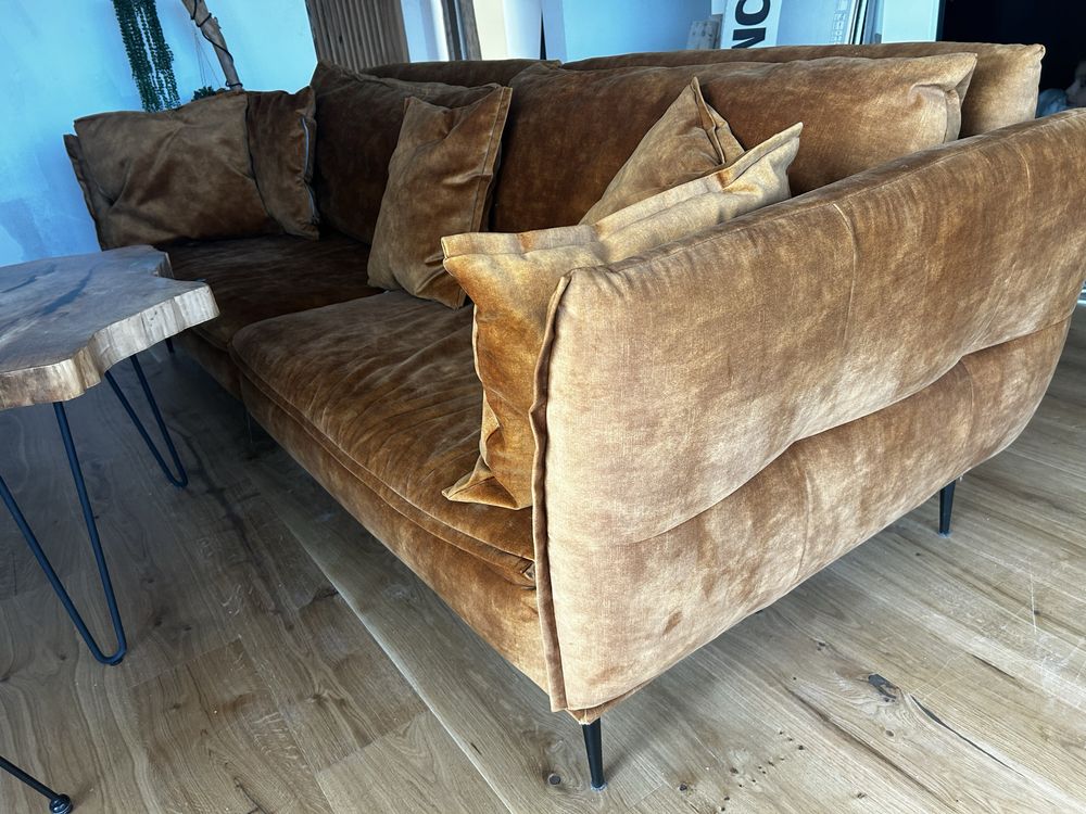Bardzo wygodna Sofa 4osobowa 295x 110 miodowa