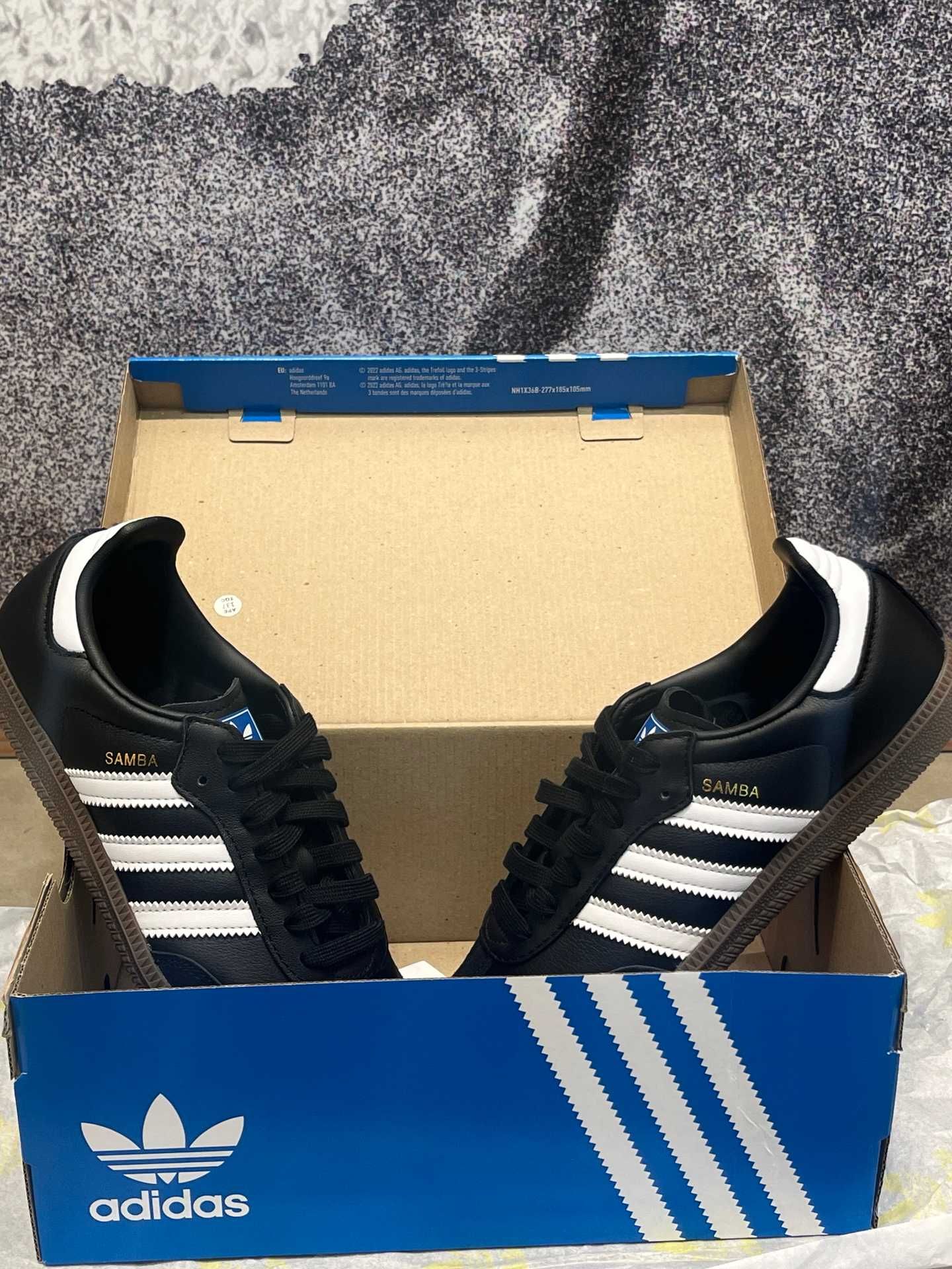 Czarny\samba0G\adidas\nowy UnisexTrampki.38.5