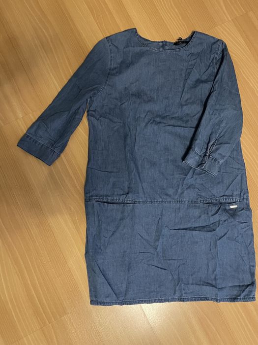 Luźna prosta sukienka bawełna Mohito r38