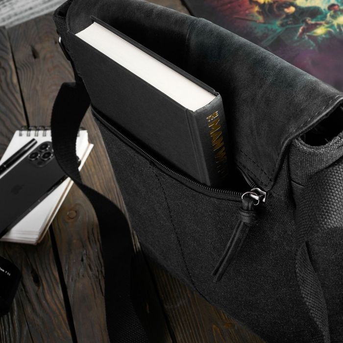 torba męska na ramię messenger ze skóry syntetycznej sp-07-bl