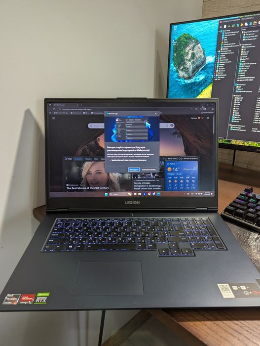 Lenovo Legion 5 17ach6h RTX3060/ryzen7 5800h/ 32ram