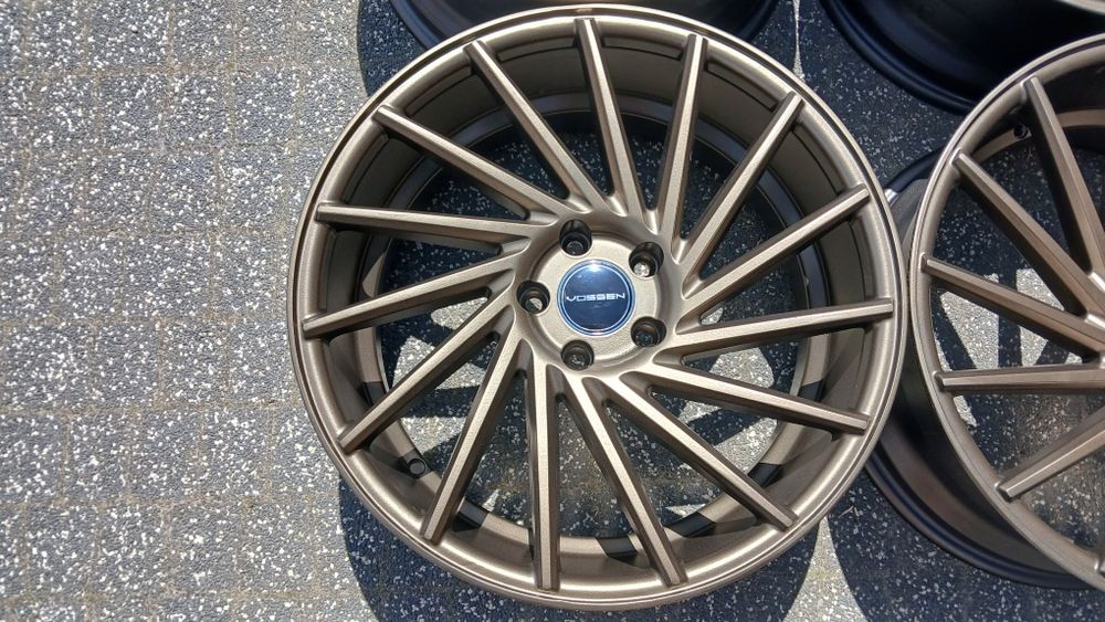 19"  Keskin  5x112  8,5j et45 jak Vossen  Wklesle Braz Zlote Kierunkow