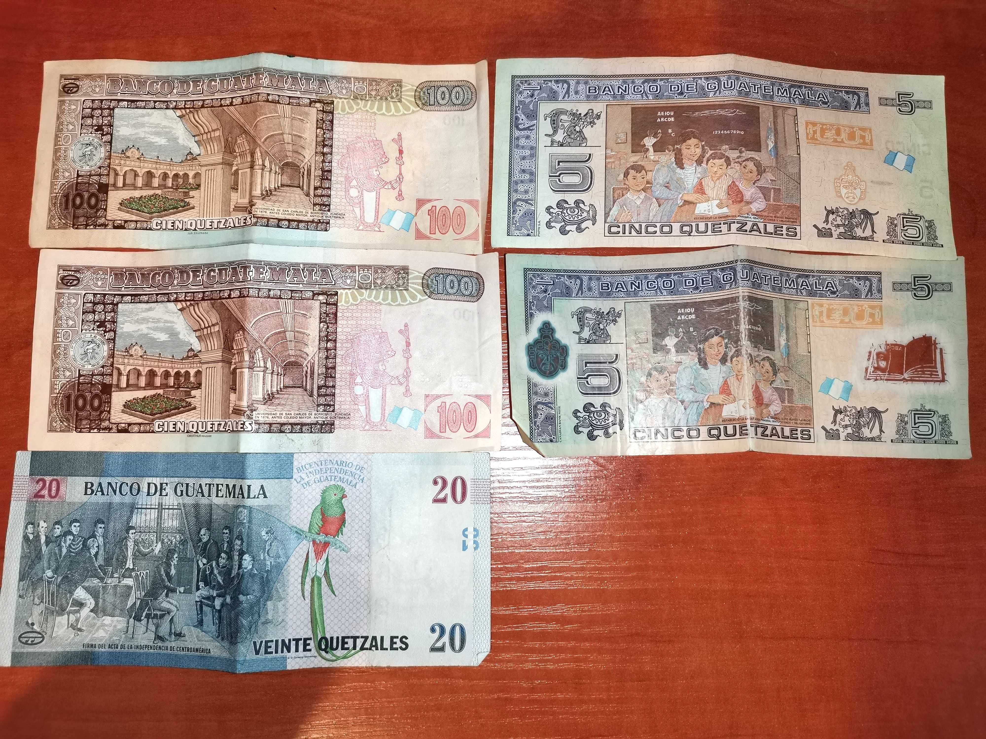 230 Quetzali - Gwatemala Banknoty - Pieniądze aktualne