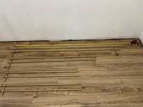 Karnisze metalowe złote 2x100cm, 125cm, 170cm