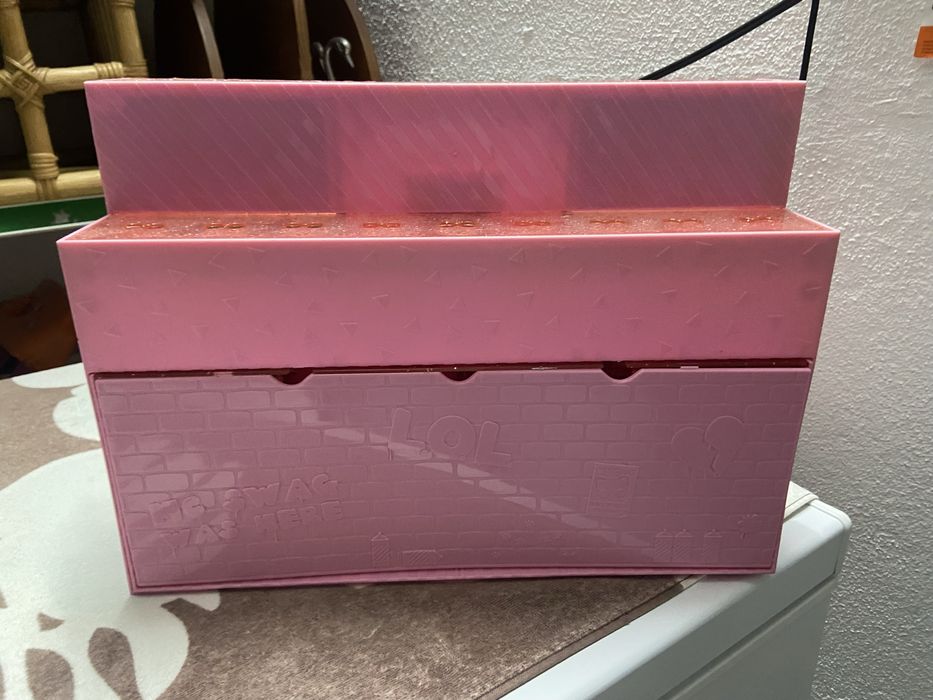 Caixa das lols cor de rosa